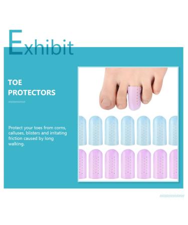 4 Pairs FRCOLOR Toe Gel Caps Big Toe Protector - 1.7x1.7cm - Buy Online on GoSupps.com