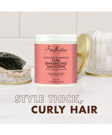 Shea Moisture Curl Enhancing Smoothie - Coconut & Hibiscus, 20 oz (Pack of 2) | Sulfate & Paraben Free for Thick Curly Hair - Buy Online on GoSupps.com