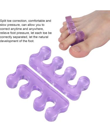 Pack of Purple Silica Gel Toe Separators Bunion & Hammer Toe Relief Stretchers | Best Toe Straighteners - Buy Online on GoSupps.com