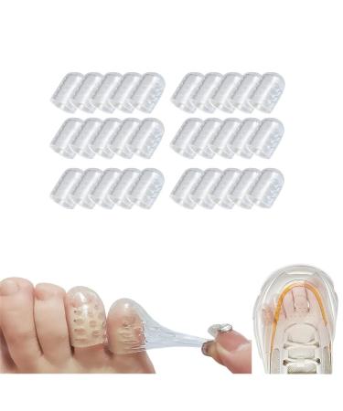 30 PCS Silicone Anti-Friction Toe Protector Little Toe Protectors Caps for Men Women Prevents Painful Rubbing for Corns Calluses Blisters