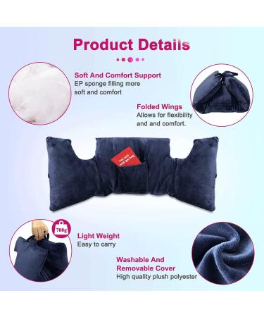 Hysterectomy Pillow for Post Surgery Recovery - C Section, Mastectomy, Tummy Tuck - Seatbelt Pillow with Pocket for Abdominal Support - Buy Online on GoSupps.com