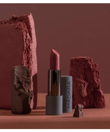 M dara Organic Velvet Wear Matte Cream Lipstick #32 Warm Nude | Vegan Lip Color with Blueberry Seed Oil & Shea Butter - 3.8g Comfortable & Satin Finish - Buy Online on GoSupps.com