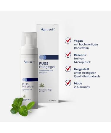 Aerosoft Foot Care Gel Cream Formula 100 ml - Buy Online on GoSupps.com