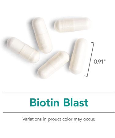 Nutricology Biotin Blast - 90 Vegetarian Capsules for Healthy Hair, Skin & Nails - Buy Online on GoSupps.com
