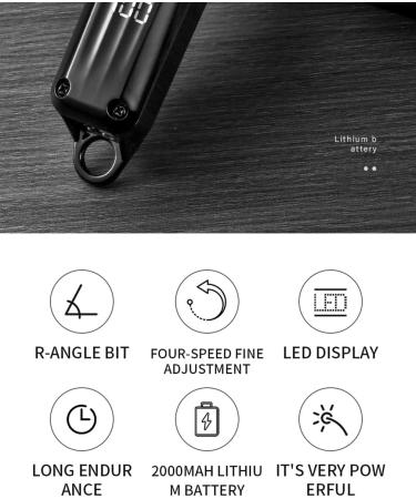 Pro Hair Clipper Electric Hair Clipper Gradient Electric Clipper Blade Adjustable USB Rechargeable There is a Box - Buy Online on GoSupps.com