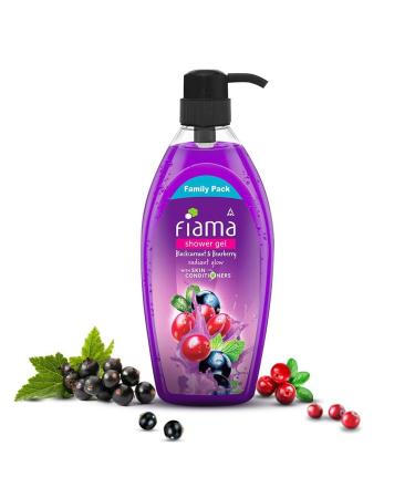 Metrey Herbotech Fiaama Body Wash Shower Gel Blackcurrant & Bearberry 900 ml Family Pack For All Skin Types