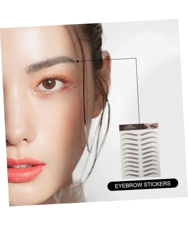 OHPHCALL 9 Sheets Waterproof Eyebrow Stickers Eyebrow Stickers Waterproof Temporary Brow Tattoos 6d Template - Buy Online on GoSupps.com