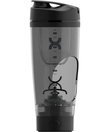PROMiXX Charge Shaker Bottle - Vortex Mixer with Supplement Storage | Device-charging & Easy-to-clean Tritan Cup (20oz | Black) - Buy Online on GoSupps.com