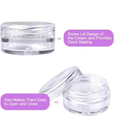 50 Transparent 5ml Cosmetic Containers - Travel-Friendly Screw Cap Jars for Creams Lip Balm and Nail Art - Buy Online on GoSupps.com