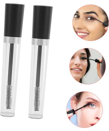VINTORKY 2 Sets Empty Mascara Tube Bottle Lash Cosmetics Clear Eyelash Mascara Lash Kit Funnel Black Plastic - Buy Online on GoSupps.com