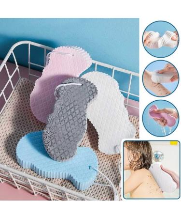 LOLYBO Exfoliating Bath Sponge Set - 3D Shower Brush for Soft and Smooth Skin - Dead Skin Remover for Body - Pack of 4 - Buy Online on GoSupps.com