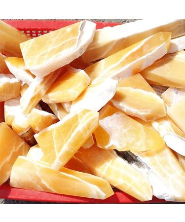 for 1 Kg Natural Rough and Raw Yellow Calcite Quartz Crystal Stone Piedras decorativas para el hogar PEIQIYIN - Buy Online on GoSupps.com
