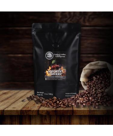 OLE Smokes Coffee | Whole Bean Coffee | Medium Roast | Smoked Blend | Smokin Cherry | 12 OZ Bag | Pack of 1 - Buy Online on GoSupps.com