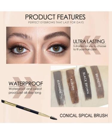 Waterproof Semi-Permanent Eyebrow Gel - 48 Hour Wear Natural Finish & Brush Included (03# Blonde) | International Shipping - Buy Online on GoSupps.com
