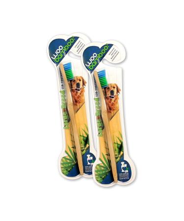 Woobamboo! Eco-Friendly Large Breed Bamboo Toothbrush 2 Pack