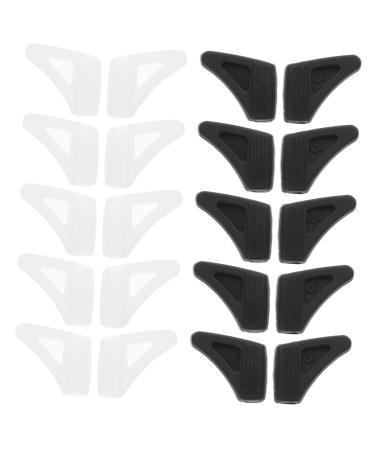 Housoutil 20 pair of foot covers for glasses frame ear pads for glasses glasses leg cover glasses holder iron holder for glasses tubes sunglasses slide slipproof pebbles silicone shell