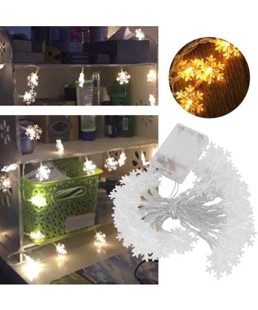 Guirlande Lumineuse 50 LED en Forme de Flocon de Neige d coration Suspendue pour Commode de Maison atmosph re de f te - Buy Online on GoSupps.com