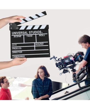 12x11 Wooden Hollywood Movie Clap Board - Black & White Film Clapper Accessory - Buy Online on GoSupps.com