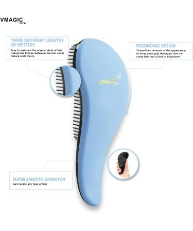 Detangling Brush for Women, Men, and Kids - Best Hair Detangler for Wet and Dry Hair - SkyBlue - Buy Online on GoSupps.com