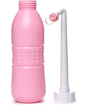First Days Maternity Pink Peri Bottle 650ml - Postpartum Essential for New Moms - Hospital Bag Must-Have - Buy Online on GoSupps.com