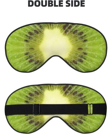 BREAUX Kiwi Slice Print Sleep Mask | Double-Sided Blackout Eye Mask for Travel | Comfortable and Stylish Eye Sleep Mask - Buy Online on GoSupps.com