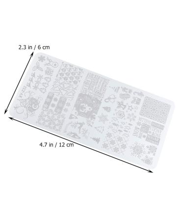 FRCOLOR 5Pcs Christmas & Halloween Nail Art Stamping Plate Kit - Includes Nail Stamp & Scraper for Creative Holiday Nail Designs - Buy Online on GoSupps.com