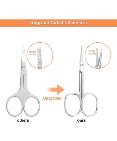 CGBE Extra Fine Curved Blade Cuticle Scissors - Professional Manicure Tool for Cuticle Care, Eyebrows, Eyelashes, and Dry Skin - Super Slim Design with Precise Pointed Tip - Buy Online on GoSupps.com