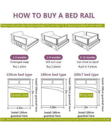 BabyGuard Bed Rails for Toddlers - Extra Long and Tall Specially Designed for Twin  Full  Queen  King (59in(150cm))-1side - Buy Online on GoSupps.com