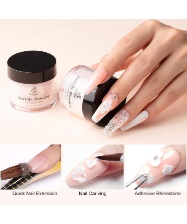 Beetles Professional Peach Nude Acrylic Nail Powder 2 Oz - Monomer-Free 2 Ounce Acrylic Nail Liquid - Pack of 1 - Buy Online on GoSupps.com