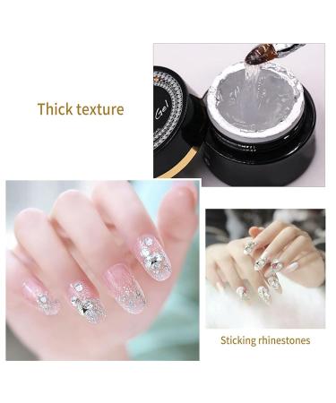 Professional Adhesive Thick Nail UV Gel Glue Rhinestone Accessory Decoration Bling Nail Tools for Gems Diamonds Jewelry No Wipe Rhinestone Glue Gel - Buy Online on GoSupps.com