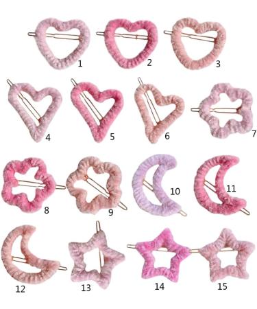 hgnxa Aesthetic Hair Clip Lovely Spring Hairpins Multi-shape Hairpin Plush Hair Clip Candy Color for Teenagers Woman - Buy Online on GoSupps.com