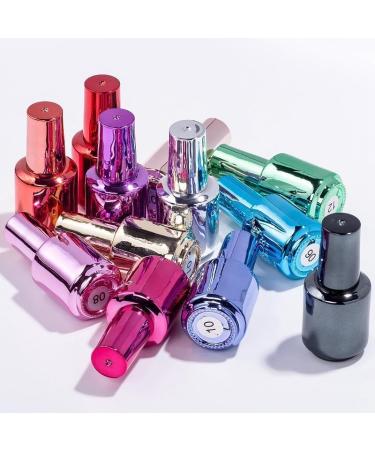 Metal Nail Polish Mirror Effect Quick Drying Metallic Effect Nail Art Polish Pink Plating Metallic Nail Polish Gel Nail Polish Nail Magic Mirror Gel Nail Polish For Chrome Nail No UV(Pink) - Buy Online on GoSupps.com
