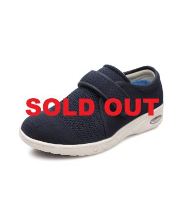 DENACARE Women's Lightweight Wide Width Shoes with Adjustable Closure for Diabetic Edema Plantar Fasciitis Bunions Arthritis - SW3 Blue - Size 9.5 Wide - Buy Online on GoSupps.com