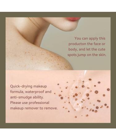 KISSIO Fake Freckles | Waterproof Long Lasting Natural Faux Freckles with Easy-to-Use Tool | Brown Cruelty-Free Freckles 0.63 oz (02 Chocolate) - Buy Online on GoSupps.com