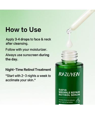 RAZUYEN Retinol Serum for Face Anti Aging Serum with Peptide for Fine Lines and Wrinkles Smoothing Repairing and Hydrating Face 30ml (1 Fl Oz) - Buy Online on GoSupps.com