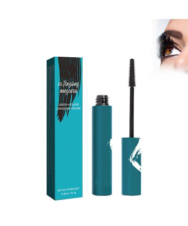 Dramatic lengthening smudge-proof waterproof and sweat-proof mascara long-lasting waterproof mascara premium waterproof and smudge-proof (1pcs Brown 2 2 12.5cm) 1pcs Brown 2 2 12.5cm
