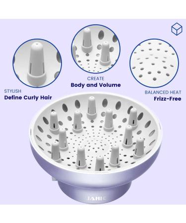 GIHALI Universal Hair Diffuser for Curly/Wavy Hair | Newly Upgraded Strong Hold | Fits Hair Dryers D-4.4cm to 6.6cm | Lavender - Buy Online on GoSupps.com