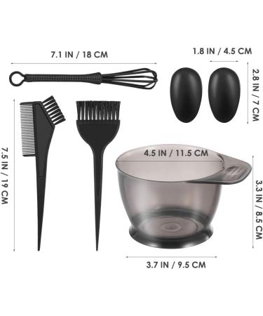 Hair Dye Set Hair Tinting Bowl Ear Cover Hair Agitator Dye Brush Hairdressing Supplies for Barber Home Salon - Buy Online on GoSupps.com