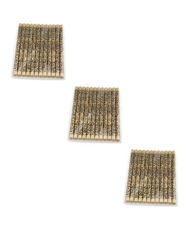 FOMIYES 3pcs Set 12pcs Eyebrow Pencil Waterproof Eyebrow Pencil with Brush Iron Tube Double Head Eyeliner 1 count (Pack of 1) As Shownx3pcs