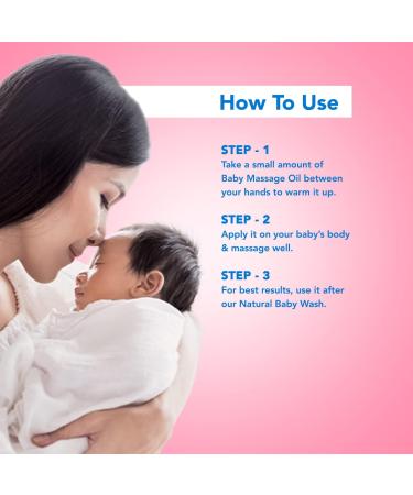 Natural Baby Massage Oil - The Moms Co. | 10 Oils Hypoallergenic Safe & Gentle - 200 ml - Buy Online on GoSupps.com
