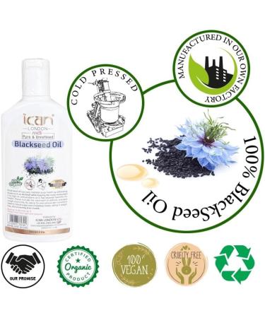 ican London Pure Blackseed Oil 100ml - Buy Online on GoSupps.com