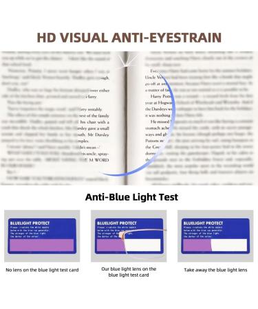 FONHCOO Half-Rim Reading Glasses for Men & Women - Stylish Blue Light Filter Eyewear for Seniors - 2.0x Visual Aid in Gold - Buy Online on GoSupps.com