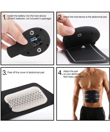 Buy Pochy 35PC Smart EMS Abdominal Muscle Trainer - 4 Controllers 20 Gel Pads for Belly Arms Buttocks & Legs - Wireless Fitness Device - Buy Online on GoSupps.com