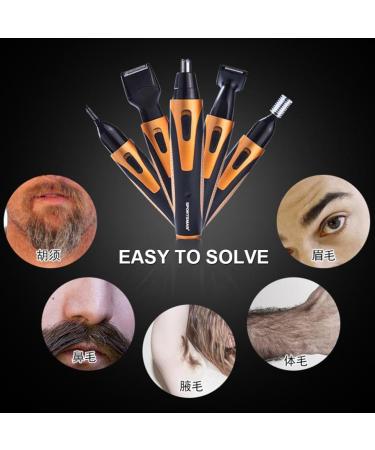 4 in 1 Nose Hair Trimmer - USB Rechargeable Facial Hair Shaver & Eyebrow Beard Remover for Men - Buy Online on GoSupps.com