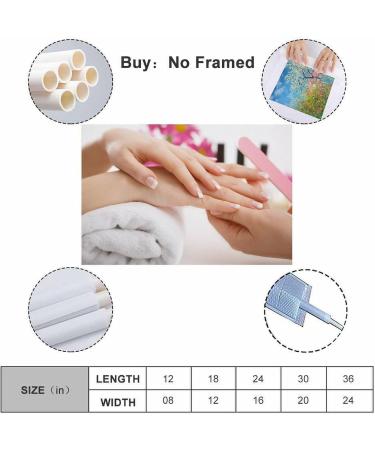 Manicure Salon Nails Canvas Art Poster | Aesthetic Wall Art for Room - 20x30in Unframed Prints - Buy Online on GoSupps.com