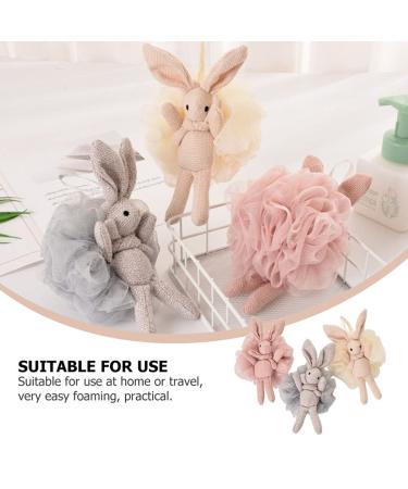 Beaupretty 3Pcs Bath Loofah Shower Animal Exfoliating Body Scrubber Set - Buy Online on GoSupps.com