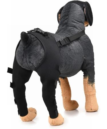 Dog Double Hind Leg Brace Support Belt Dog Braces for Back Legs Super Supportive Dog Knee Brace for Torn Acl Hind Leg Help Dogs With Injuries Sprains Arthritis. Black-XS XS Black - Buy Online on GoSupps.com