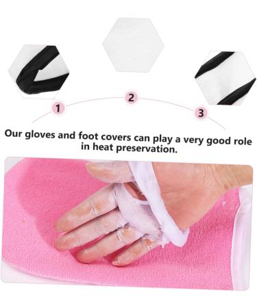 FRCOLOR 4 Pairs Hand and Foot Mask Skin Care Glove Paraffin Mitts Exfoliating Care Glove Moisturizing Hand Gloves Warm Gloves Gel Gloves Moisturizing Gloves Thickened Foot Covers Spa Boots - Buy Online on GoSupps.com