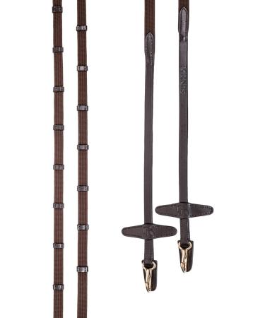 Buy Sunride English Combined Bridle Berlin with Reins - Soft Real Leather Adjustable & Anatomical (Cob Brown) | International Shipping Available - Buy Online on GoSupps.com