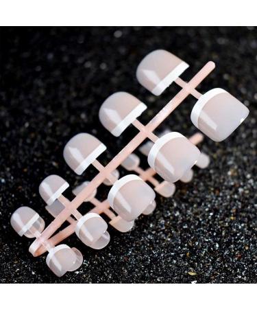 120 Pieces Light Pink False Toenails Kit - 12 Sizes Artificial Toe Nail Tips for Nail Art & Design Display International Shipping Available - Buy Online on GoSupps.com